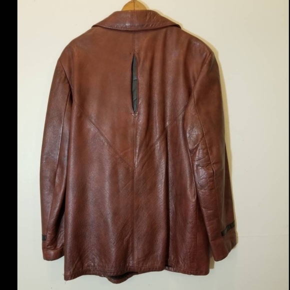 VTG PACO RABANNE LEATHER JACKET PARIS 70S DISCO RETRO STUDIO 54 CLUB DESIGNER - Picture 3 of 8
